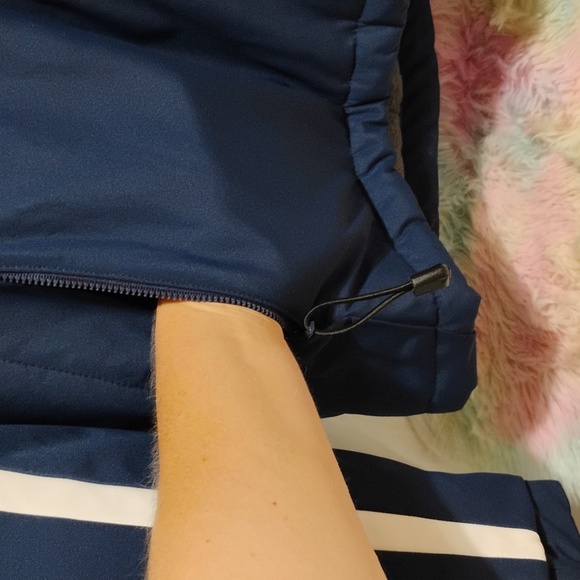 RARE! NWOT ADIDAS Notre Dame Climaproof Winter Vintage Coat Velcro/Zip Sz.L - Picture 6 of 15